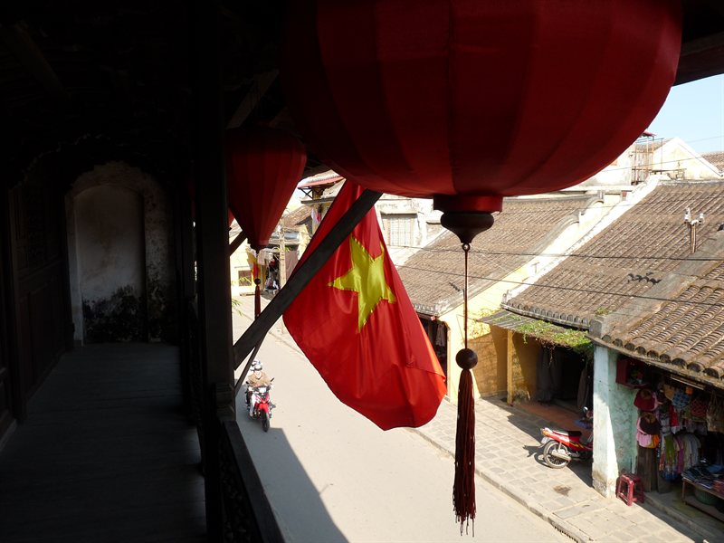 Street view from one of Hoi An's old house