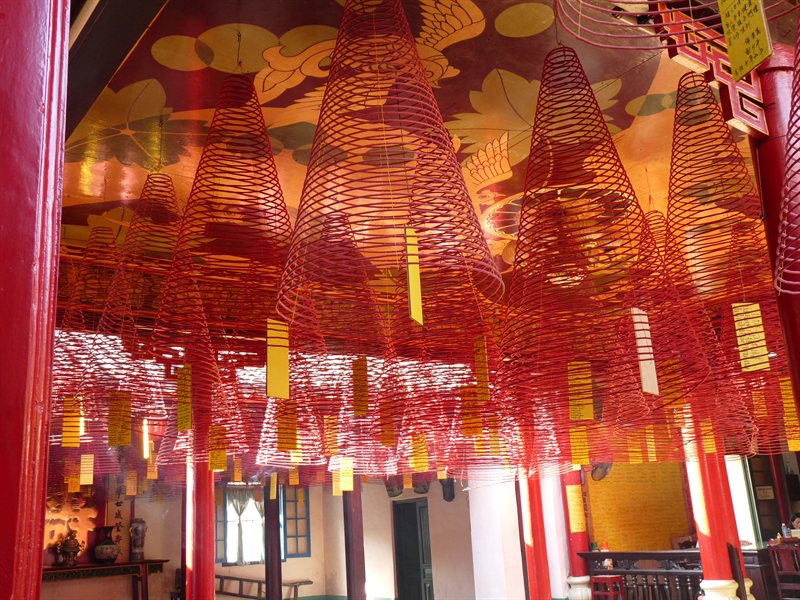 Prayer coils at the Assembly Hall of the Fuijian Chinese Congregation