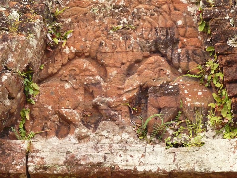 Elephant carvings at My Son