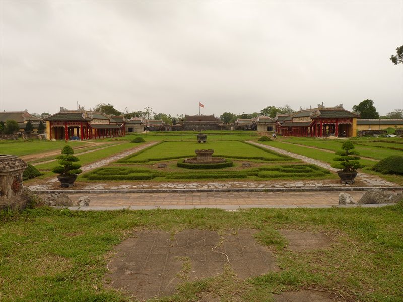 Empty space where buildings used to be in the Forbidden Purple City