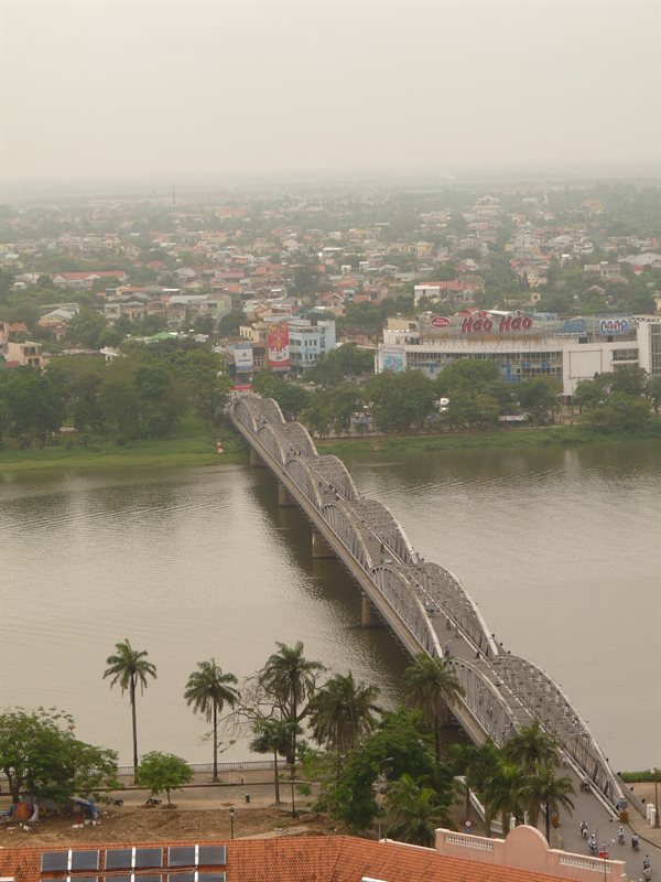 View over Hue from the top of the Imperial Hotel