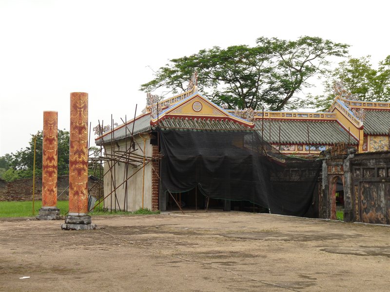 Restoration work in the Imperial Enclosure