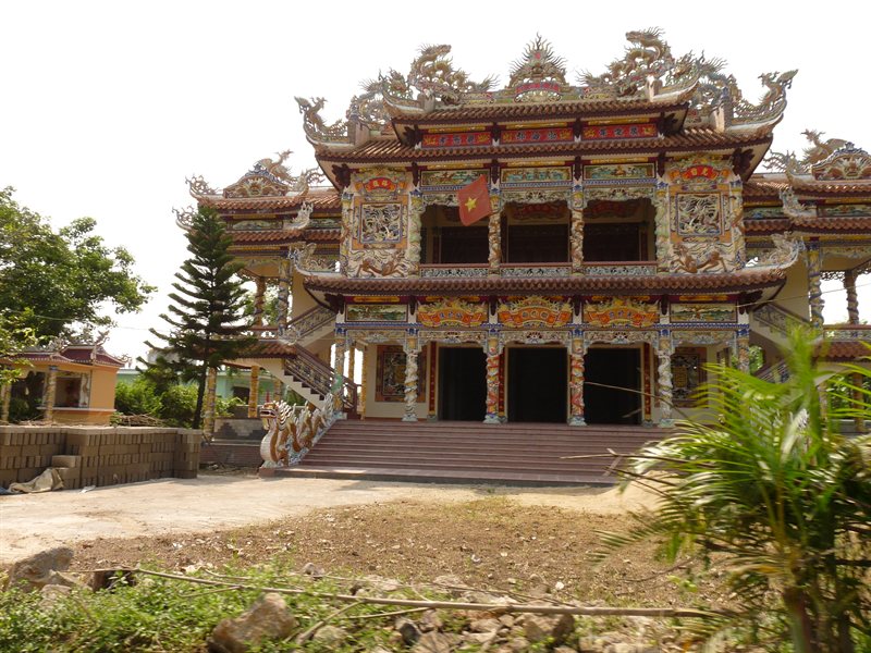 Brand new temple in the countryside