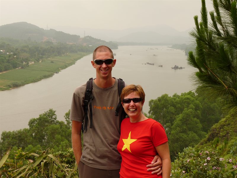 Us overlooking the Perfume River