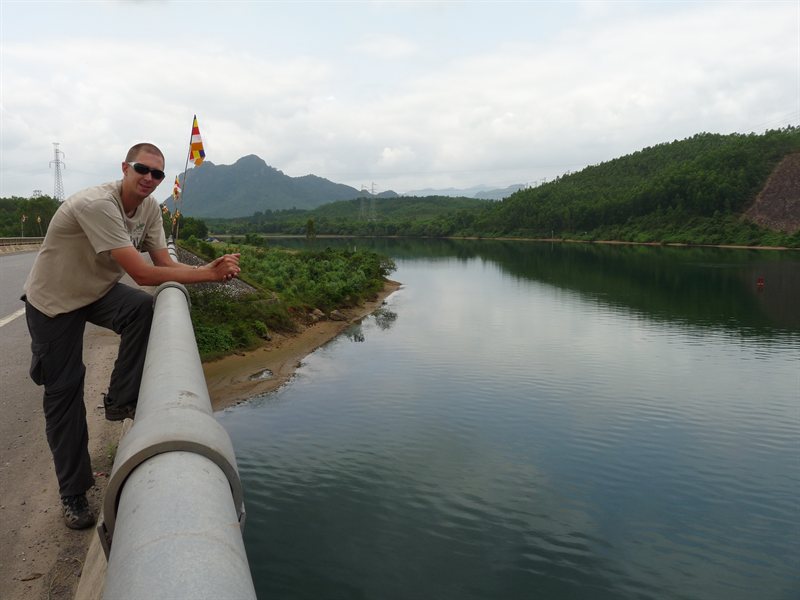 Ed at the narrowest point in Vietnam