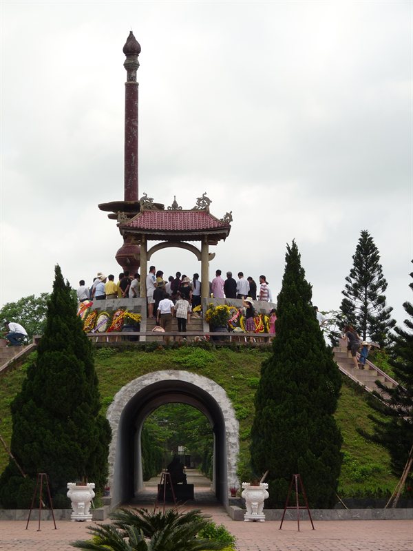The memorial at the ancient citadel in Long Hung