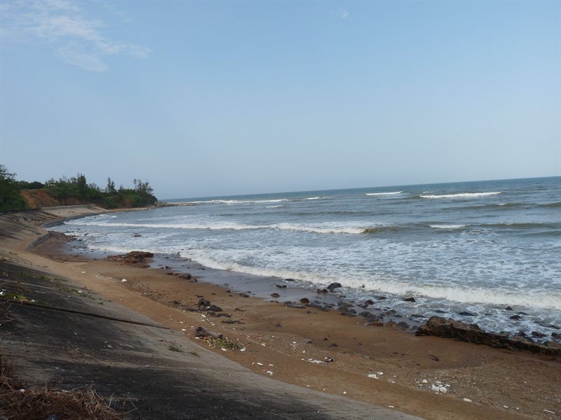 View after having emerged from the tunnels