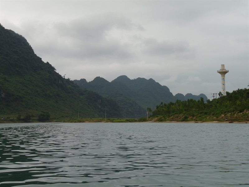 Returning down the river from the Phong Nha cave