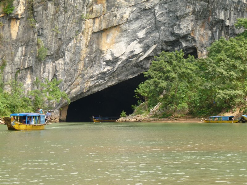 Entrance into the river cave