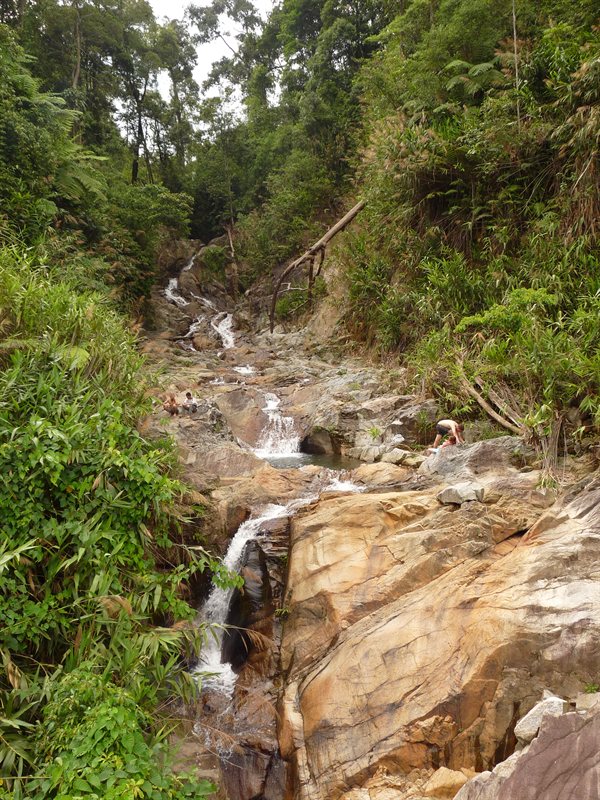Waterfall we stopped at on the Ho Chi Minh Trail