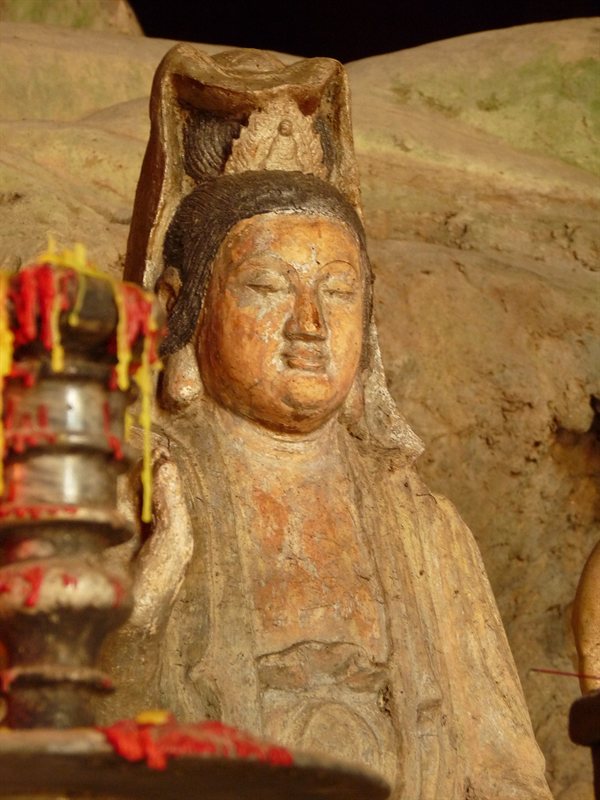Carved Buddha statue at Marble Mountain