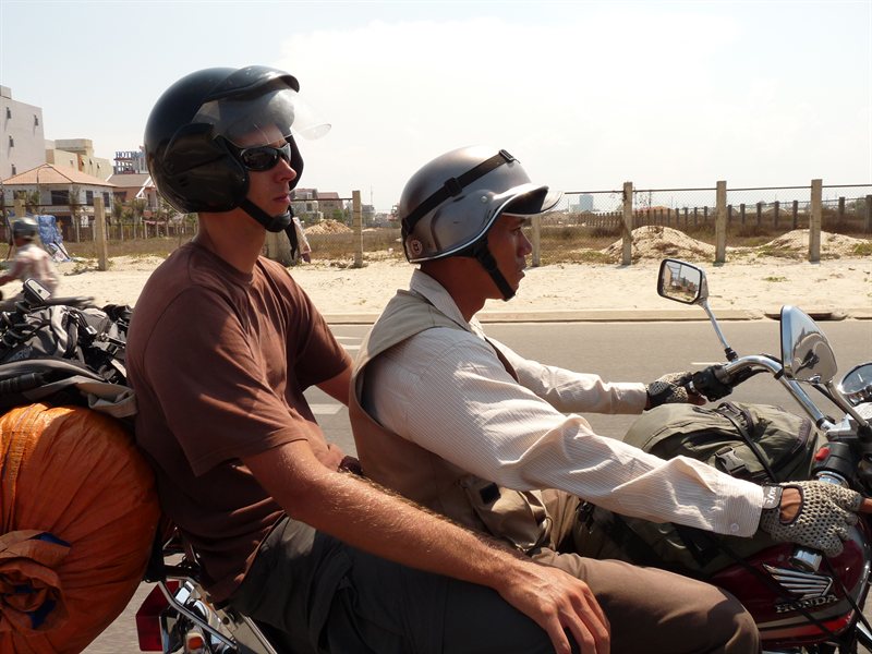 Ed and Tam on the bike