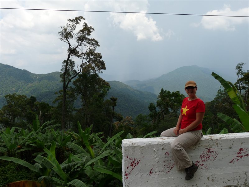 Claire on the Ho Chi Minh Trail