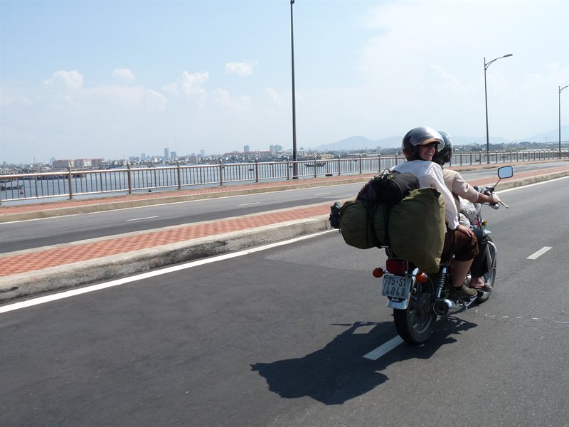 Riding round Da Nang