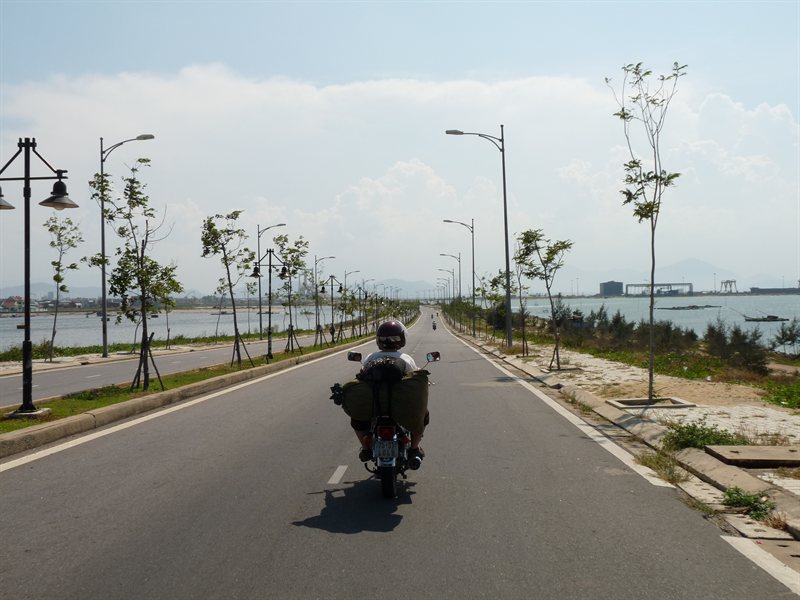Riding round Da Nang