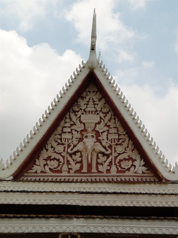 Wat Phnom Temple roof detail