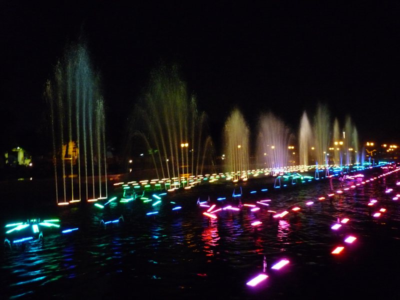 Fountain displays in Phnom Penh