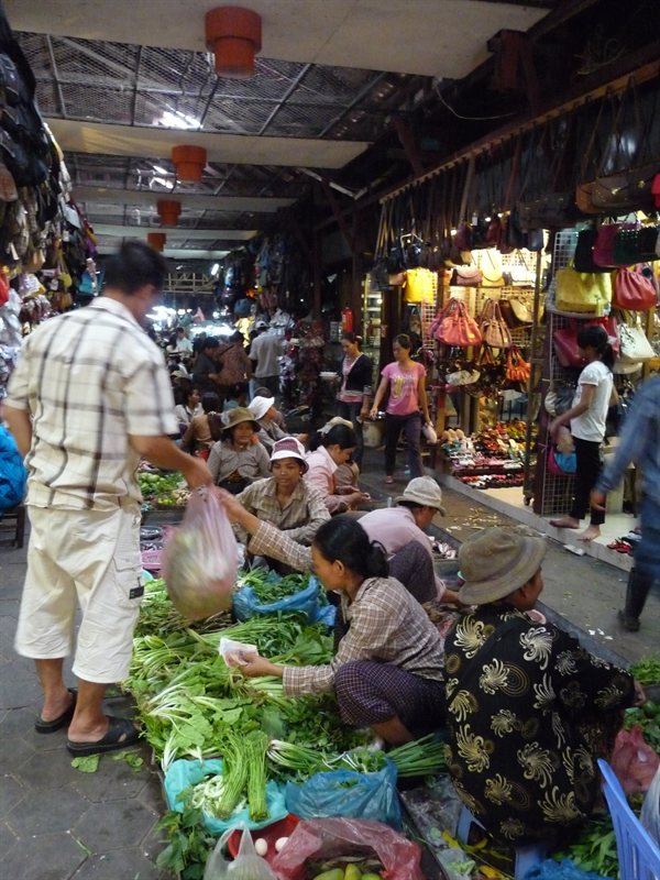 Food market in Siem Reap Old Town Market