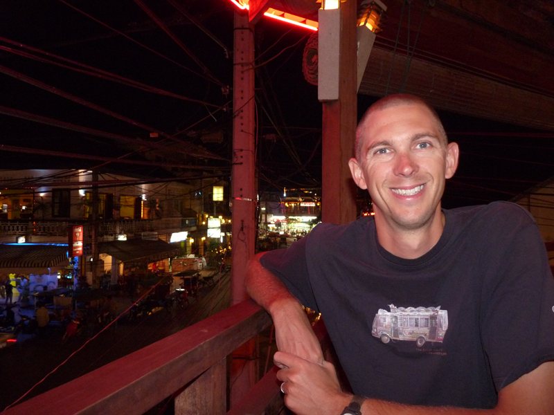 Ed in The Red Piano in Siem Reap