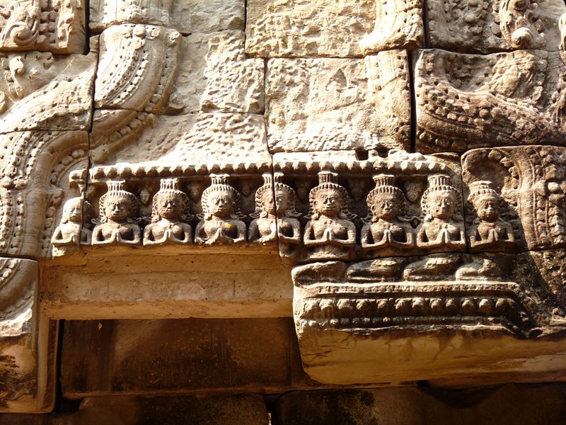 Carvings at Preah Khan temple
