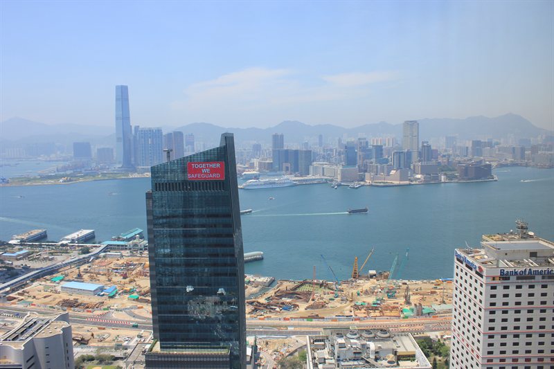 View from 43rd floor of Bank of China tower