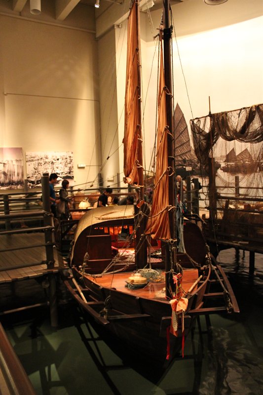 Boat used by boat people in ancient Hong Kong (History Museum)