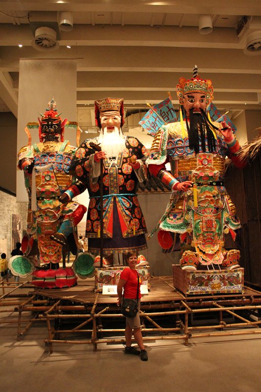 Paper gods used at festivals