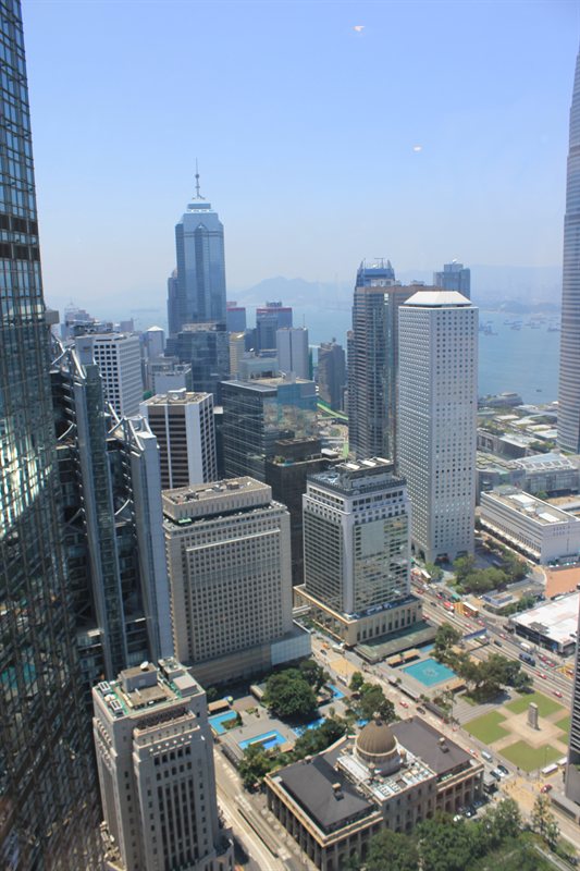 View from 43rd floor of Bank of China tower