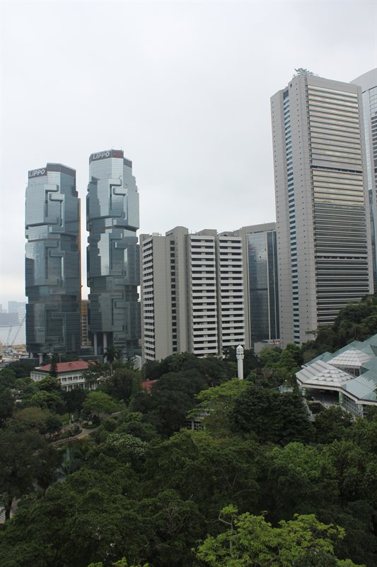 View over Hong Kong Park