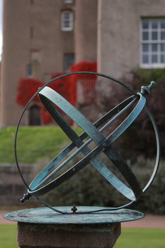 Sun dial at Crathes Castle