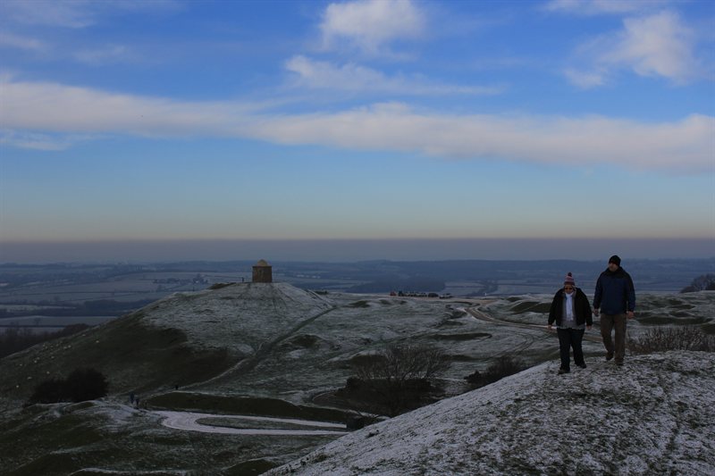 Paul and Virgina on Burton Dassett hills