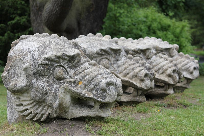 Stone carvings at Wallington House