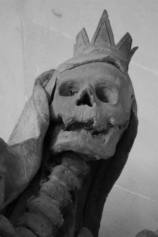 Statues in Lacock Abbey