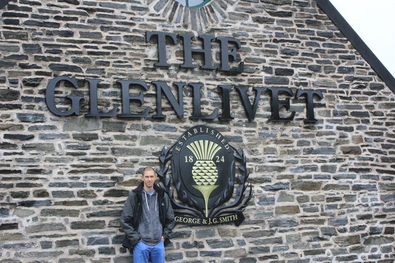 Ed at the Glenlivet Distellery