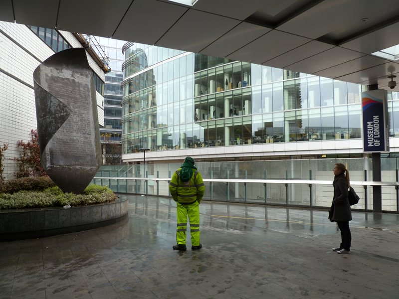 Poem outside the museum of London