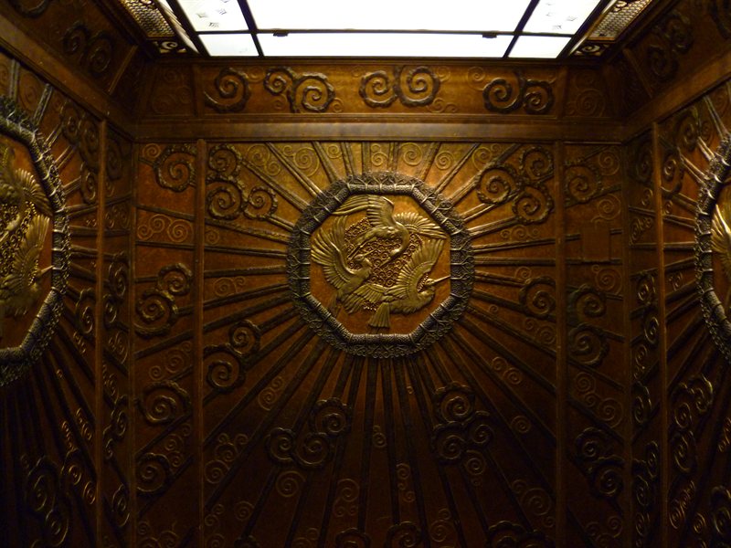 The old lift in the Museum of London