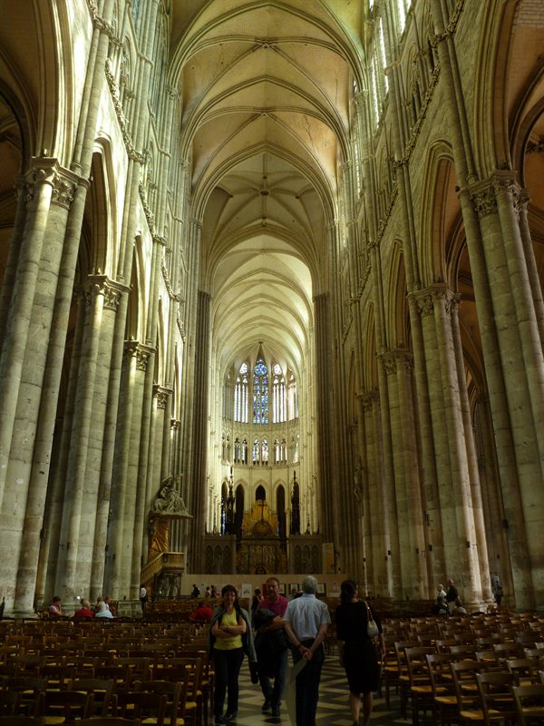 Inside Amiens cathedral