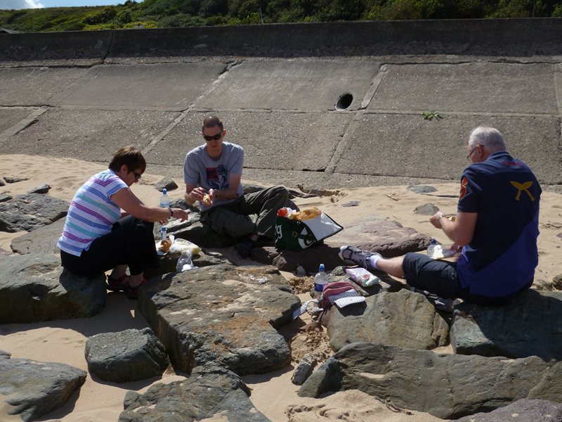 Lunch on the beach!