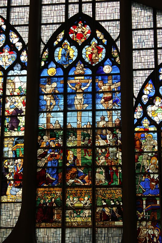 Inside the Church of St. Joan of Arc in Rouen
