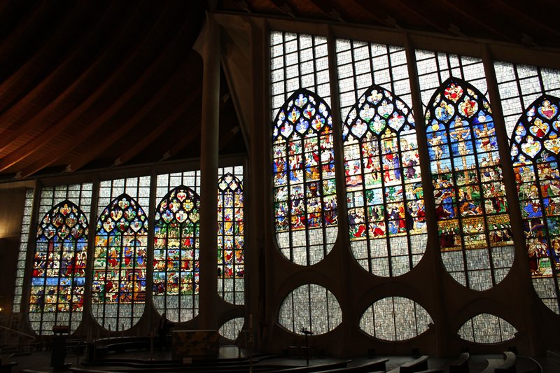 Inside the Church of St. Joan of Arc in Rouen