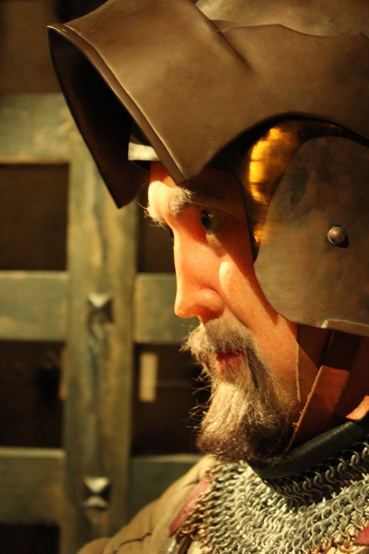 Model in Kingmaker Exhibition at Warwick Castle