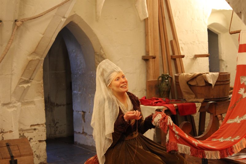 Model in Kingmaker Exhibition at Warwick Castle