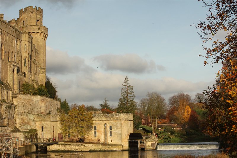 River views at Warwick Castle