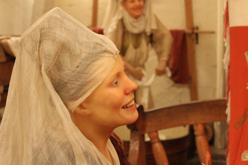 Model in Kingmaker Exhibition at Warwick Castle