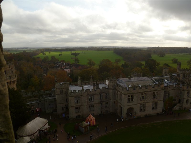View over Warwick from Warwick Castle