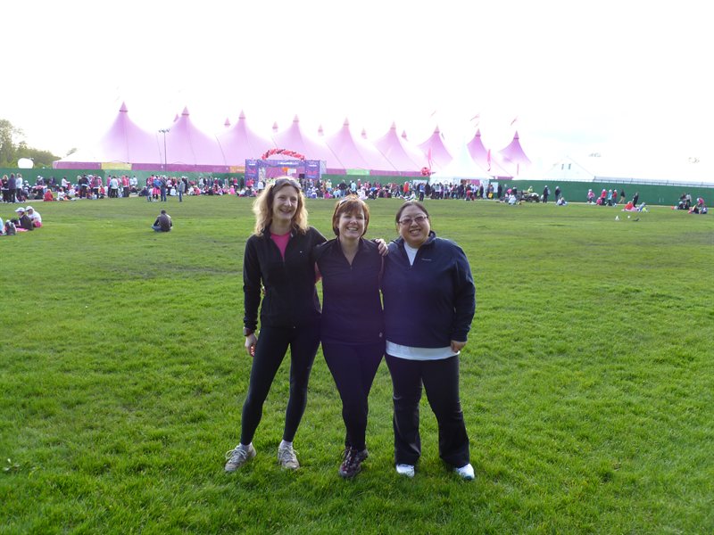 Moonwalk - Us and the tent in Hyde Park