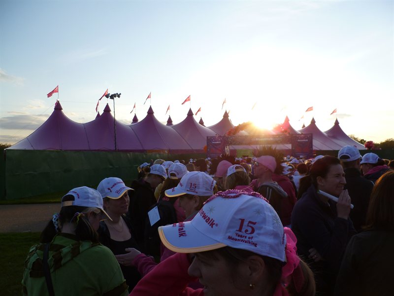 Moonwalk - Queuing to get into the big pink tent