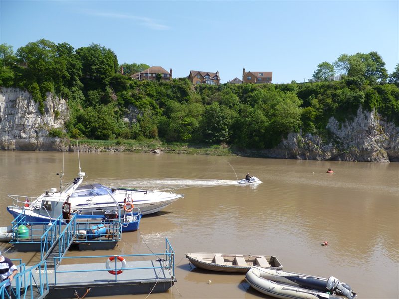 Looking back at Excalibur from the Boat Inn